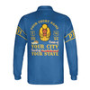 Anubis Egyptian Pharaoh Personalized Long Sleeve Polo Shirt, Custom Court Name City State Unisex Tops S-5XL