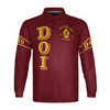 Custom DOI Zip , Anubis Egyptian Style, Personalized Court Name City State Long Sleeve Polo Shirt S-5XL