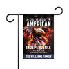 Personalized 250 Years American Independence 2026 Garden Flag