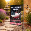 Personalized US State Garden Flag 250 Years Freedom Patriotic Custom Family Name