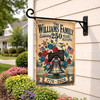 Personalized Patriotic Garden Flag Eagle Liberty Bell 1776-2026 Family Name