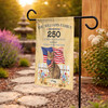 Personalized Patriotic Pet Garden Flag 250 Years 1776-2026 Pet Name