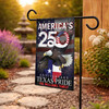 Personalized US State Patriotic Eagle Garden Flag 250th Anniversary 1776-2026