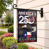 Personalized US State Patriotic Eagle Garden Flag 250th Anniversary 1776-2026