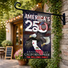 Personalized US State Patriotic Eagle Garden Flag 250th Anniversary 1776-2026