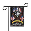 Personalized USA 250 Years of Freedom Garden Flag 1776-2026 Patriotic Decor