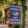 Personalized America 250th Anniversary Garden Flag 1776-2026 Patriotic Decor