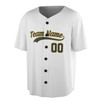Custom Green Gold Trim Baseball Jersey - Personalized Name & Number - Adult, Youth, Kid