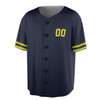 Custom Yellow Baseball Jersey – Minimalist Pattern, Personalized Name & Number – Adult, Youth, Kid