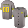 Custom Yellow Baseball Jersey – Minimalist Pattern, Personalized Name & Number – Adult, Youth, Kid