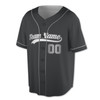 Custom Black Grey Baseball Jersey Personalized Name Number For Adult Youth Kids