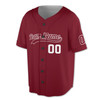 Custom Maroon Baseball Jersey - Personalized Name & Number - Family Adults & Kids