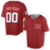 Custom Blue White Red Baseball Jersey - Personalized Name Number For Family Adult, Youth & Kids