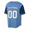 Custom White and Navy Blue Raglan Sleeve Baseball Jersey - Personalized Name & Number - Adult, Youth, Kid