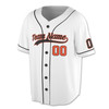 Custom Solid  Black Piping and Orange Trim Baseball Jersey - Personalized Name & Number - Adult, Youth, Kid.