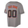 Custom Solid  Black Piping and Orange Trim Baseball Jersey - Personalized Name & Number - Adult, Youth, Kid.