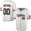 Custom Solid Black and White Trim Baseball Jersey - Personalized Name & Number - Adult, Youth, Kid.