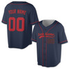 Custom Red Trim Baseball Jersey - Personalized Name & Number - Adult, Youth, Kid