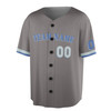 Custom Mustard Blue Trim Baseball Jersey - Personalized Name & Number - Adult, Youth, Kid