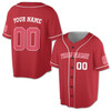Custom Red  White Trim Baseball Jersey - Personalized Name & Number - Adult, Youth, Kid