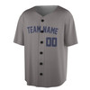 Custom Solid Navy Text Baseball Jersey - Personalized Name & Number - Adult, Youth, Kid.