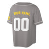 Custom Yellow White Trim Baseball Jersey - Personalized Name & Number - Adult, Youth, Kid