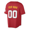 Custom Solid  Yellow White Trim Baseball Jersey - Personalized Name & Number - Adult, Youth, Kid