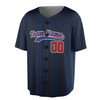 Custom Solid Red and Blue Trim Baseball Jersey - Personalized Name & Number - Adult, Youth, Kid.