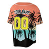 Custom Team Name Tropical Palm Tree Summer Baseball Jersey - Personalized Name & Number - Adult, Youth, Kid Sizes