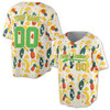 Custom Solid  White Raglan Sleeves and White Piping Baseball Jersey - Personalized Name & Number - Adult, Youth, Kid