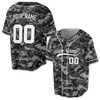 Custom Brown Digital Camo with White Piping Baseball Jersey - Personalized Name & Number - Adult, Youth, Kid.