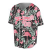 Custom Pink Flamingo Tropical Baseball Jersey - Personalized Name & Number - Adult, Youth, Kid