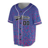 Custom Pink Dot Ombre Baseball Jersey - Personalized Name & Number - Adult, Youth, Kid