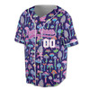 Custom Psychedelic Mushroom Magic Baseball Jersey - Personalized Name & Number - Adult, Youth, Kid