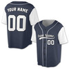 Custom Solid  White Raglan Sleeves and White Piping Baseball Jersey - Personalized Name & Number - Adult, Youth, Kid