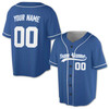 Custom Pinstripe with Teal Piping Baseball Jersey - Personalized Name & Number - Adult, Youth, Kid.