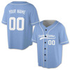 Custom Pinstripe with Teal Piping Baseball Jersey - Personalized Name & Number - Adult, Youth, Kid.