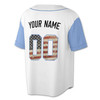 Custom  Black US Flag Baseball Jersey - Personalized Name, Team & Number - Adult, Youth, Kid