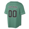 Custom Teal Diagonal Stripes Baseball Jersey - Personalized Name, Team & Number - Adult, Youth, Kid