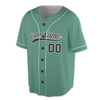 Custom Teal Diagonal Stripes Baseball Jersey - Personalized Name, Team & Number - Adult, Youth, Kid