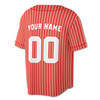 Custom Lime White Pinstripe Baseball Jersey - Personalized Name, Team & Number - Adult, Youth, Kid
