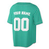 Custom Lime White Pinstripe Baseball Jersey - Personalized Name, Team & Number - Adult, Youth, Kid