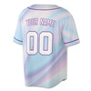 Custom Blue Purple Tie Dye Baseball Jersey - Personalized Name, Team & Number - Adult, Youth, Kid