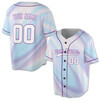 Custom Blue Purple Tie Dye Baseball Jersey - Personalized Name, Team & Number - Adult, Youth, Kid