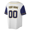 Custom White Black Pinstripe Baseball Jersey - Personalized Name, Team & Number - Adult, Youth, Kid