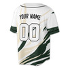 Custom Navy Teal Dynamic Wave Baseball Jersey - Personalized Name, Team & Number - Adult, Youth, Kid