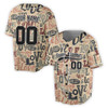 Custom Vintage Retro Love Typography Baseball Jersey - Personalized Name, Team Name & Number - Adult, Youth, Kid