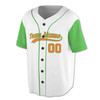 Custom St. Patrick's Day Shamrock Green Sleeve Baseball Jersey - Personalized Name, Team Name & Number - Adult, Youth, Kid