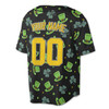 Custom Green St. Patrick's Day Clover Shamrock Pattern Baseball Jersey - Personalized Name, Team Name & Number - Adult, Youth, Kid