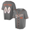 Custom Name, Team Name, Number Black & Orange Solid Pattern, Multicolor Baseball Jersey - Adult, Youth, Kid